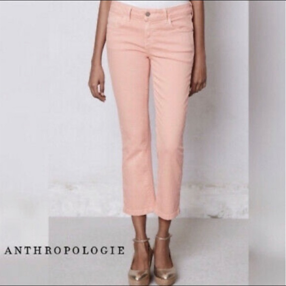 Anthropologie Denim - Pilcro & The Letterpress Pink Cropped Stet Jeans